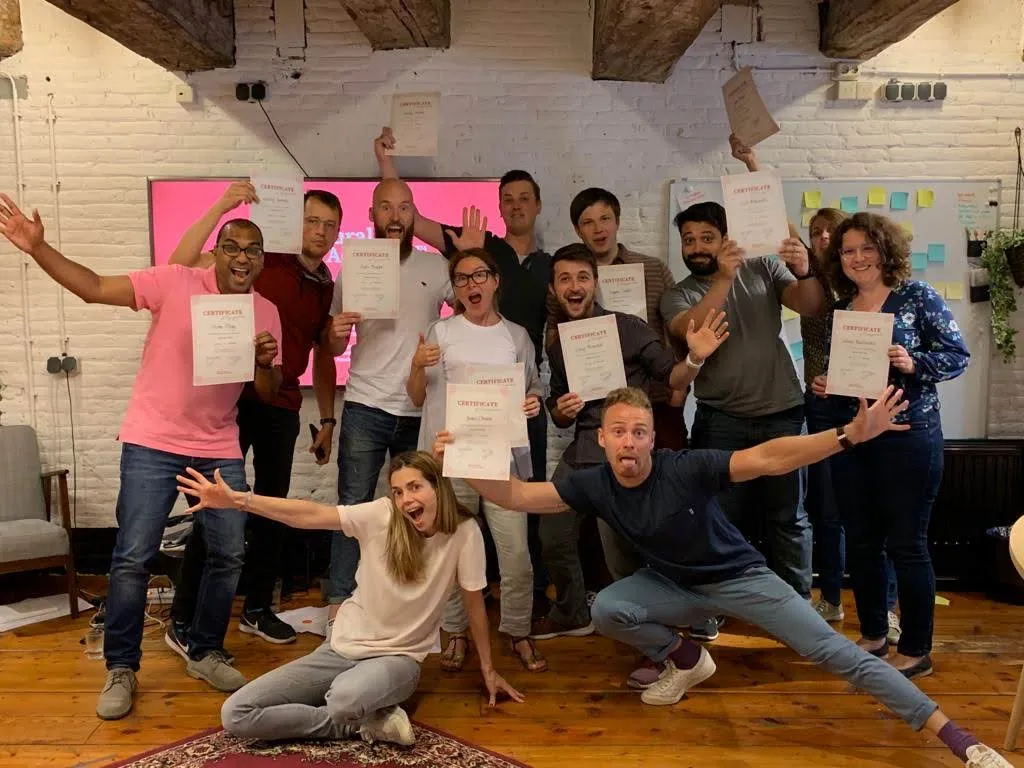 Deelnemers met certificaat na de Behavioural Design Fundamentals Course